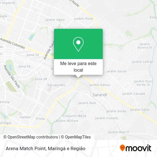 Arena Match Point mapa