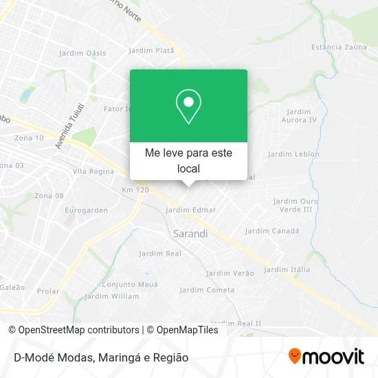 D-Modé Modas mapa