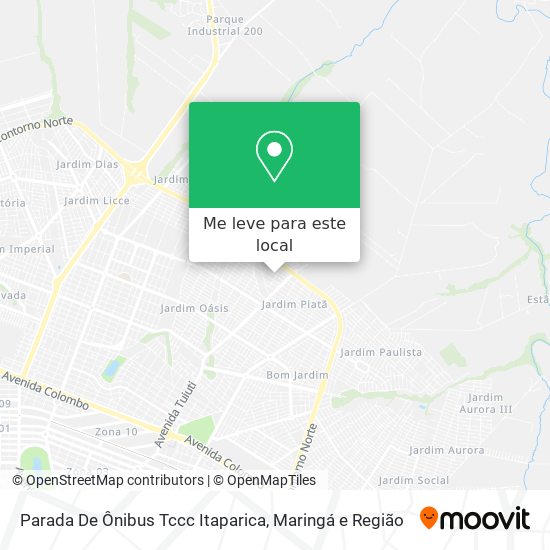 Parada De Ônibus Tccc Itaparica mapa
