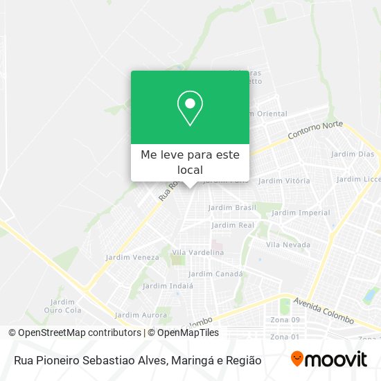 Rua Pioneiro Sebastiao Alves mapa