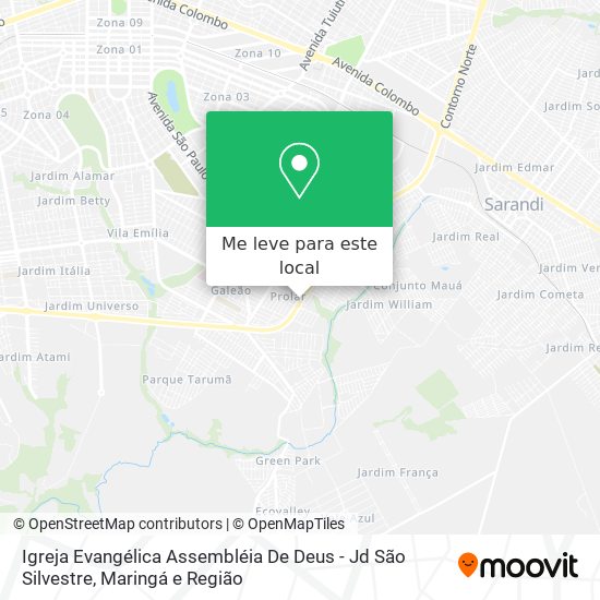 Igreja Evangélica Assembléia De Deus - Jd São Silvestre mapa