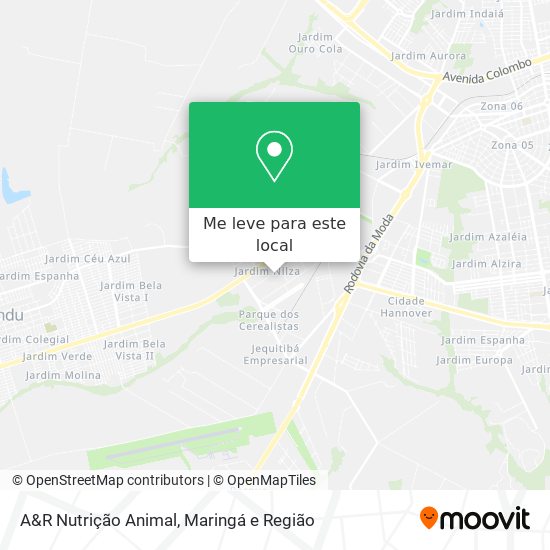 A&R Nutrição Animal mapa