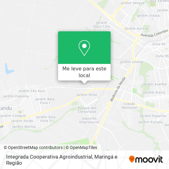 Integrada Cooperativa Agroindustrial mapa