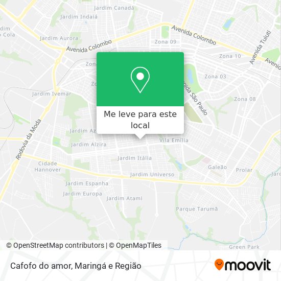 Cafofo do amor mapa