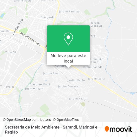 Secretaria de Meio Ambiente - Sarandi mapa