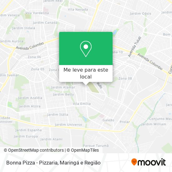 Bonna Pizza - Pizzaria mapa