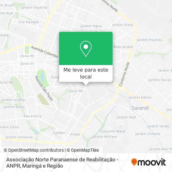 Associação Norte Paranaense de Reabilitação - ANPR mapa