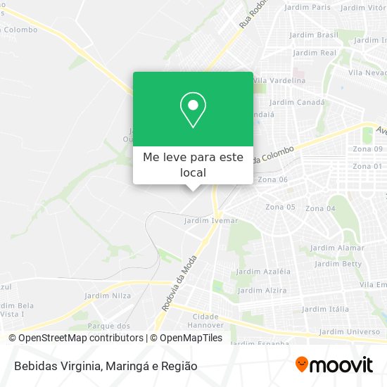 Bebidas Virginia mapa