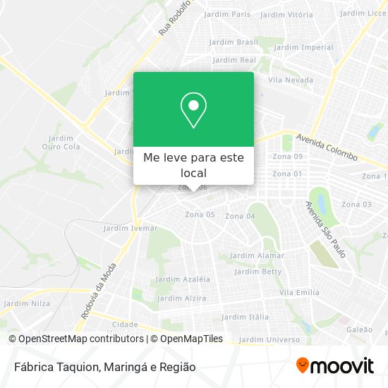 Fábrica Taquion mapa