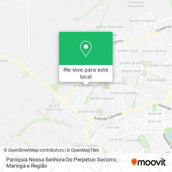 Paróquia Nossa Senhora Do Perpétuo Socorro mapa