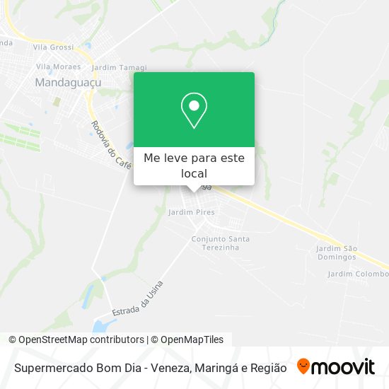 Supermercado Bom Dia - Veneza mapa