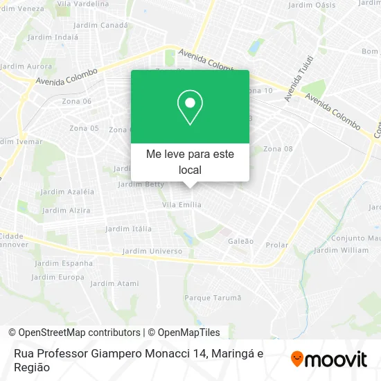 Rua Professor Giampero Monacci 14 mapa