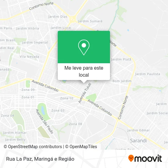 Rua La Paz mapa
