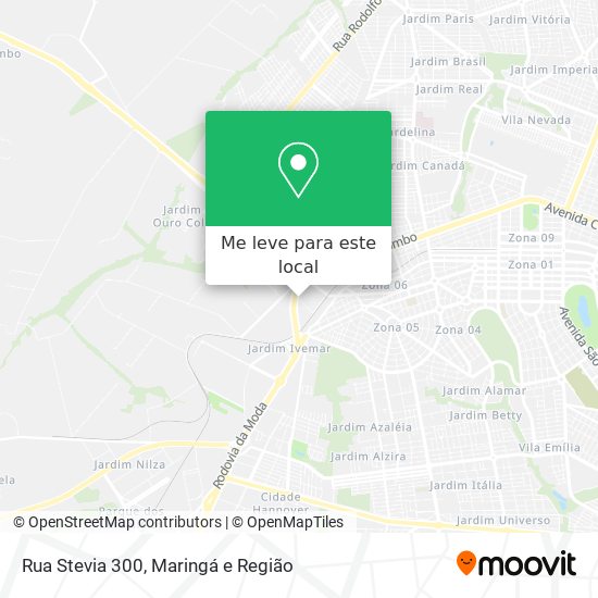 Rua Stevia 300 mapa