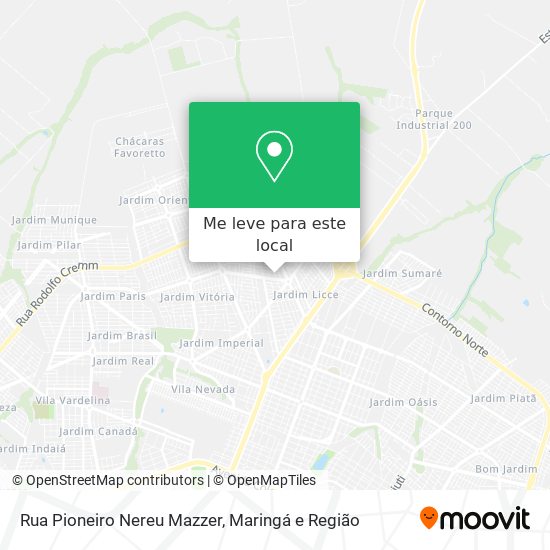 Rua Pioneiro Nereu Mazzer mapa