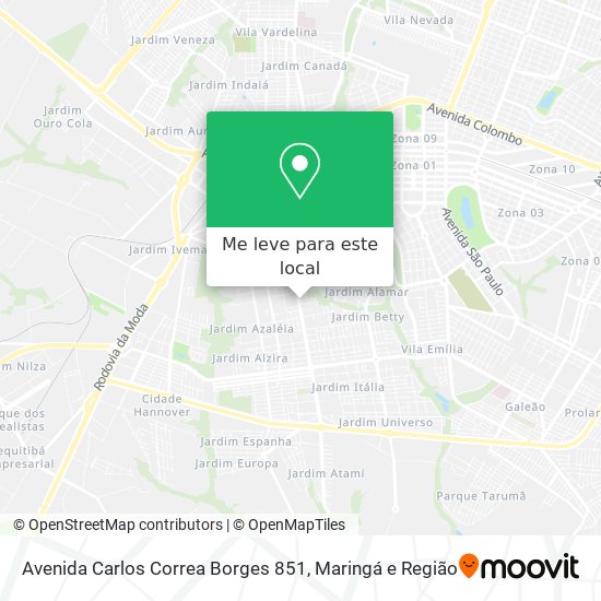 Avenida Carlos Correa Borges 851 mapa