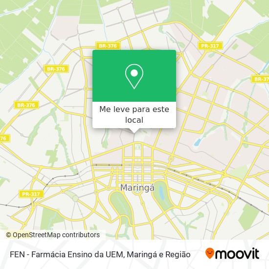 FEN - Farmácia Ensino da UEM mapa