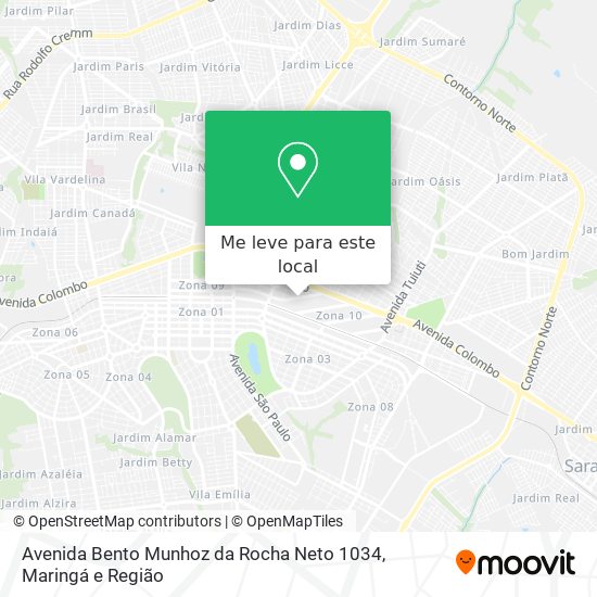 Avenida Bento Munhoz da Rocha Neto 1034 mapa