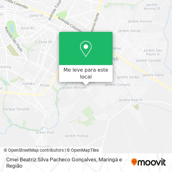 Cmei Beatriz Silva Pacheco Gonçalves mapa