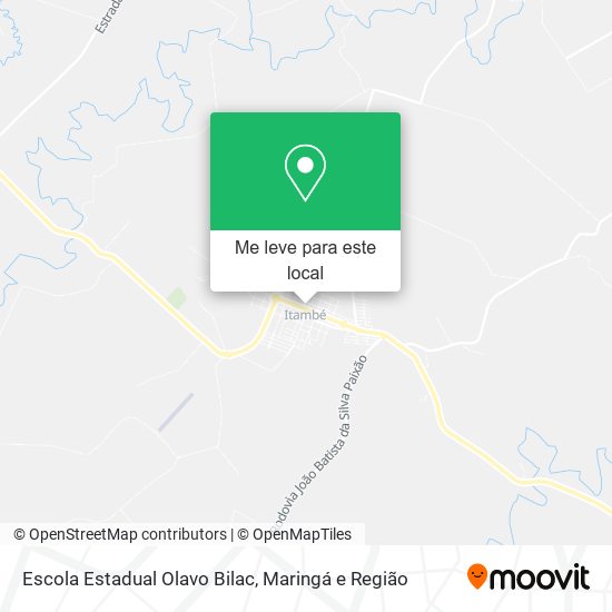 Escola Estadual Olavo Bilac mapa