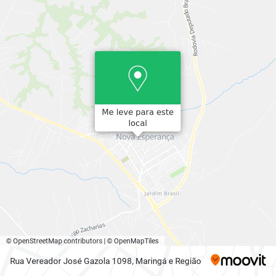 Rua Vereador José Gazola 1098 mapa