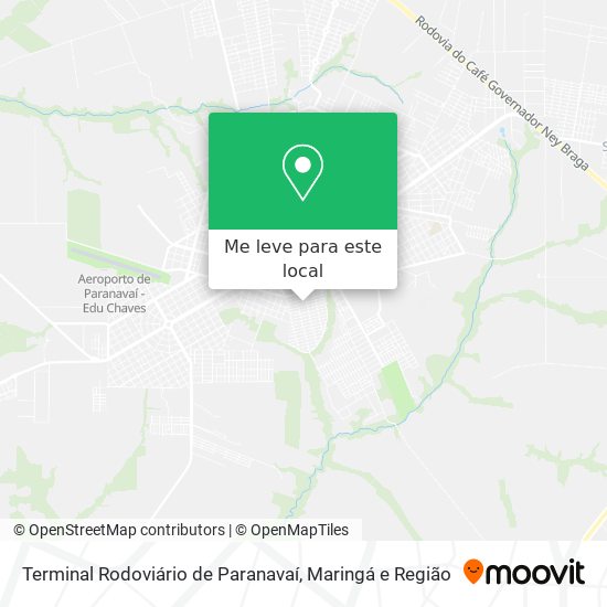 Terminal Rodoviário de Paranavaí mapa