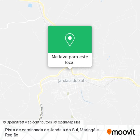 Pista de caminhada de Jandaia do Sul mapa