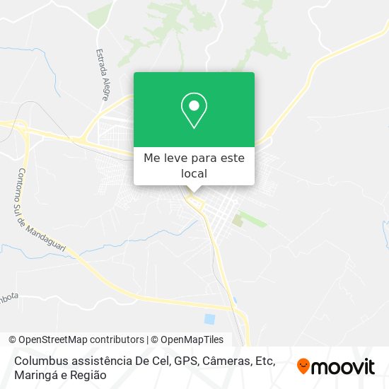 Columbus assistência De Cel, GPS, Câmeras, Etc mapa