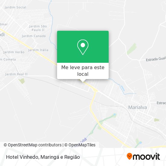 Hotel Vinhedo mapa
