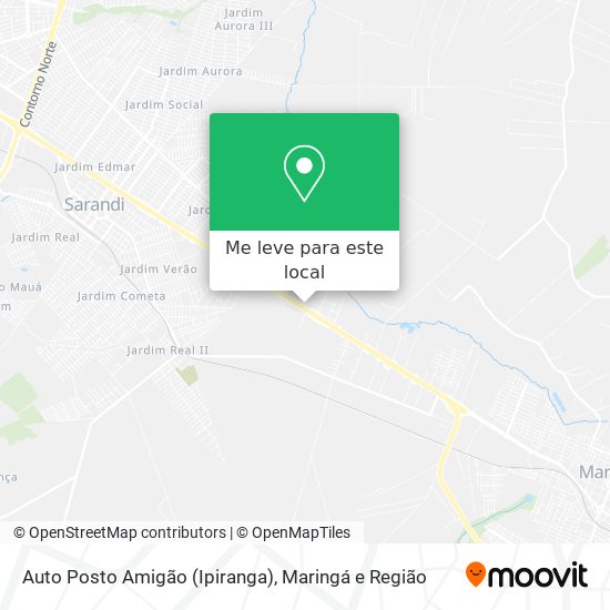 Auto Posto Amigão (Ipiranga) mapa