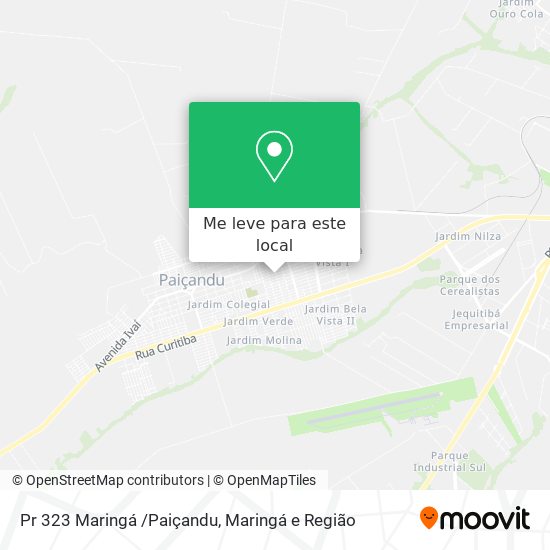 Pr 323 Maringá /Paiçandu mapa