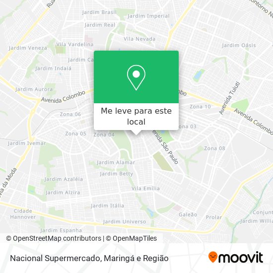 Nacional Supermercado mapa