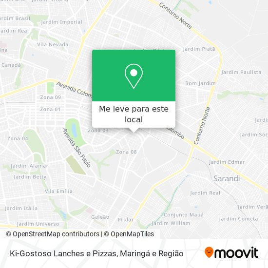 Ki-Gostoso Lanches e Pizzas mapa