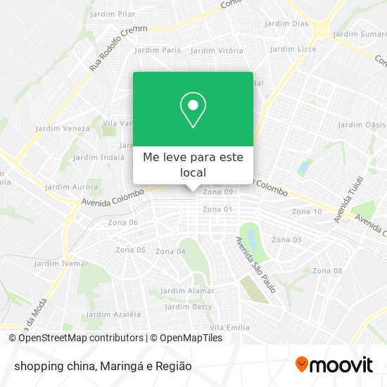 shopping china mapa