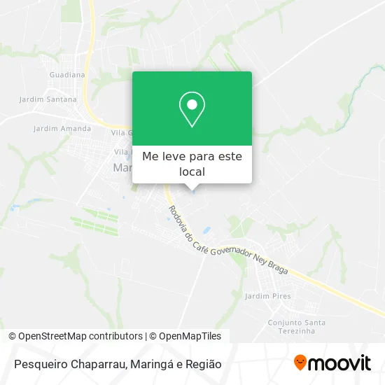 Pesqueiro Chaparrau mapa
