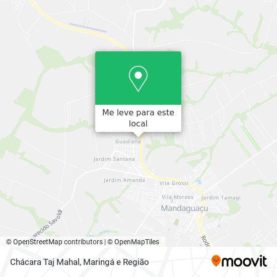 Chácara Taj Mahal mapa