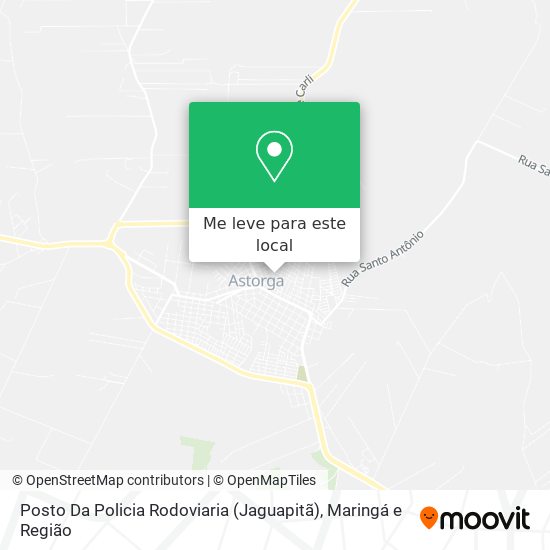 Posto Da Policia Rodoviaria (Jaguapitã) mapa