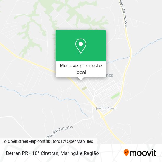 Detran PR - 18° Ciretran mapa