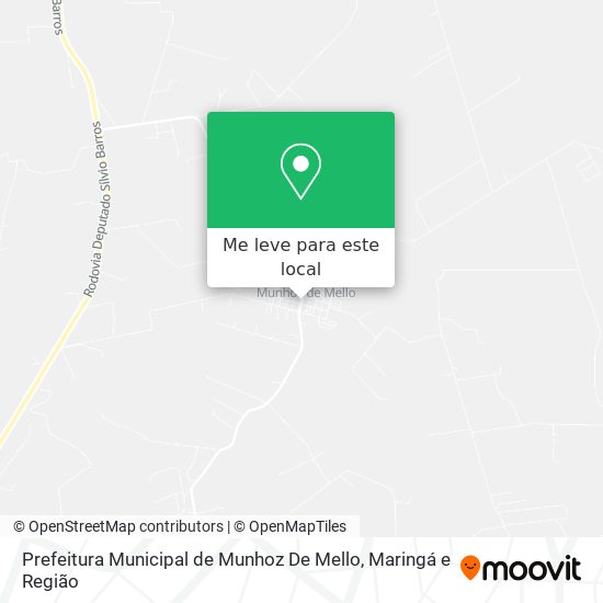 Prefeitura Municipal de Munhoz De Mello mapa