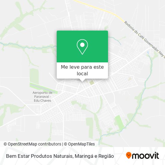 Bem Estar Produtos Naturais mapa