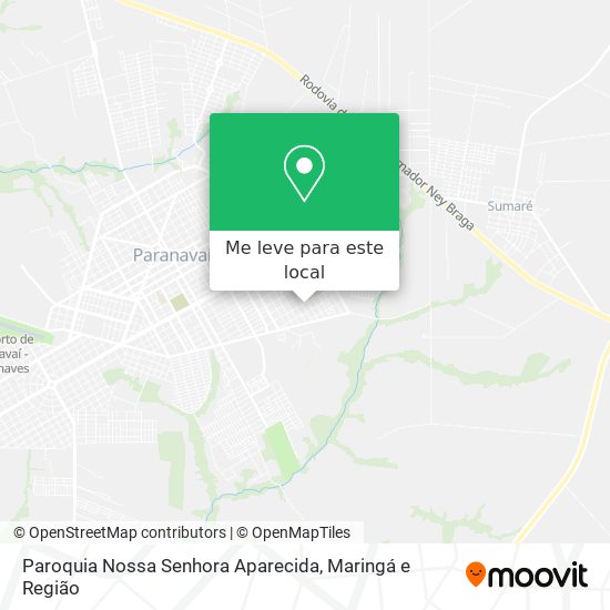 Paroquia Nossa Senhora Aparecida mapa