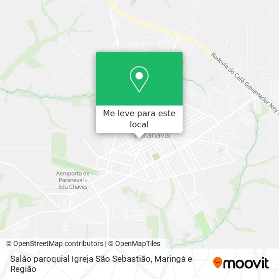 Salão paroquial Igreja São Sebastião mapa