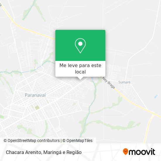 Chacara Arenito mapa