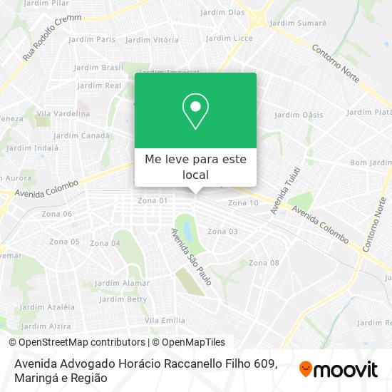 Avenida Advogado Horácio Raccanello Filho 609 mapa