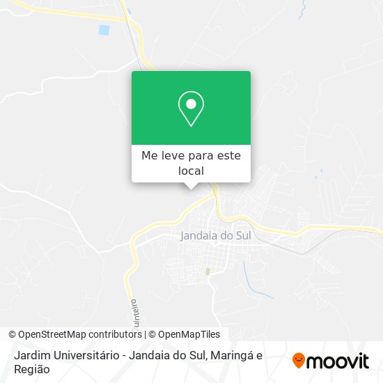 Jardim Universitário - Jandaia do Sul mapa