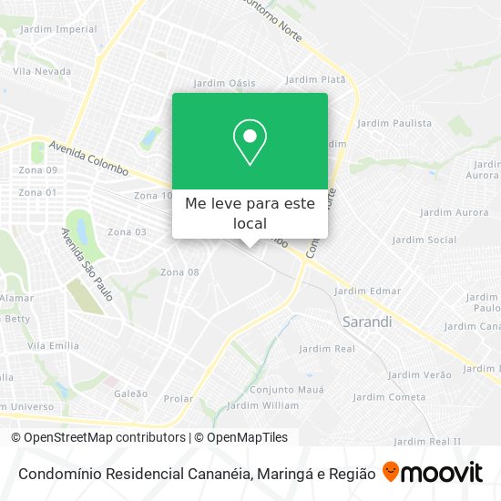 Condomínio Residencial Cananéia mapa