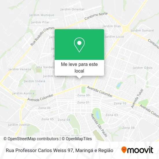 Rua Professor Carlos Weiss 97 mapa