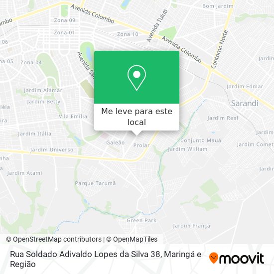 Rua Soldado Adivaldo Lopes da Silva 38 mapa