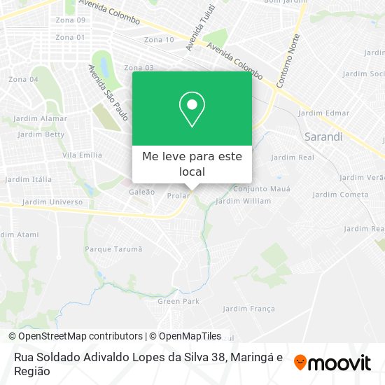 Rua Soldado Adivaldo Lopes da Silva 38 mapa