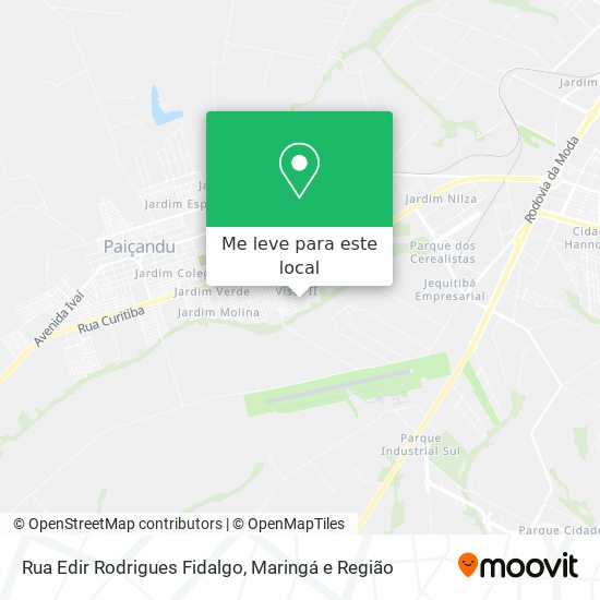 Rua Edir Rodrigues Fidalgo mapa